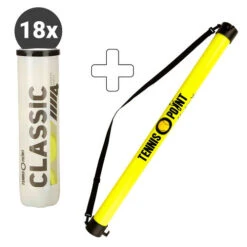 Classic Tennisball 18x 4 Ball Tube Plus Ball Tube