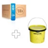 Dunlop Australian Open 18x 4 Ball Tube Plus Ball Bucket -Tennis Equipment Store 0169900000 000