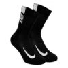 Nike Multiplier Crew Sports Socks 2 Pack -Tennis Equipment Store 56446000 000